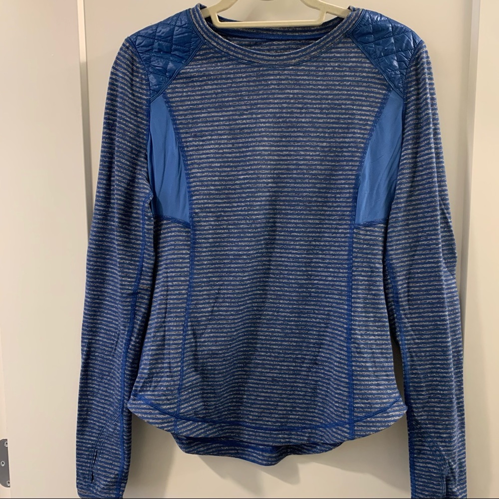 Lululemon striped long sleeve runners shirt